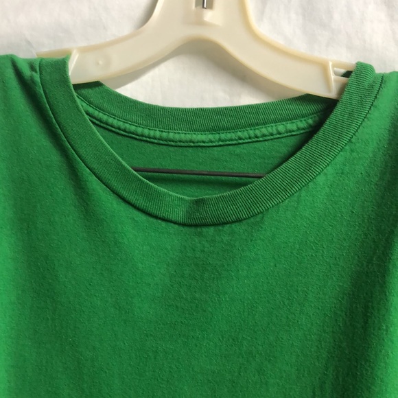 Mens 2XL green work shirt yard work garage tee - Picture 4 of 7